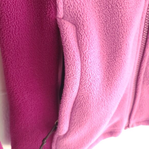 The North Face Fuchsia Purple Color Block Full Zip Fleece Jacket Size Women’s XS - Picture 14 of 16
